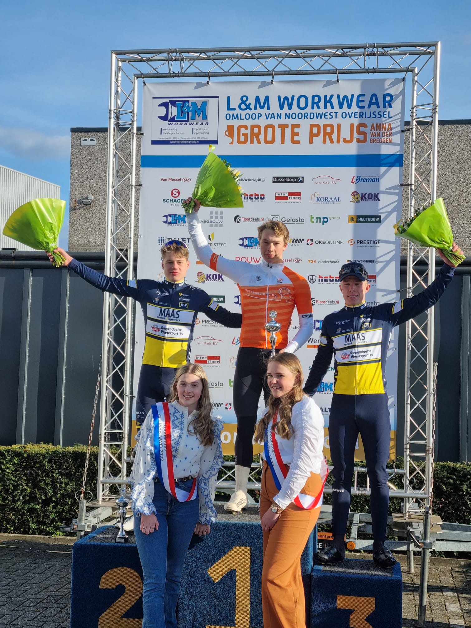 Podium en leiderstrui
