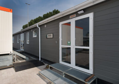 Bouw tijdelijke wachtpost, Botlek Rotterdam